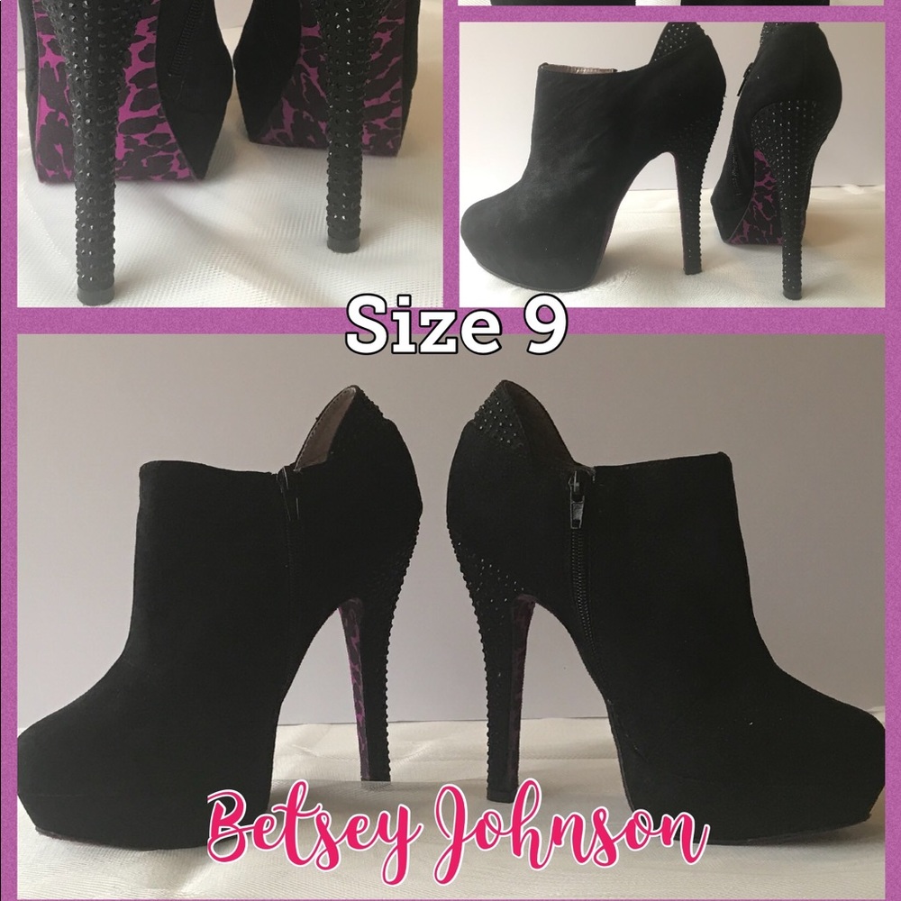 Betsey Johnson size 9 (US) Sexy Black Ankle Boot